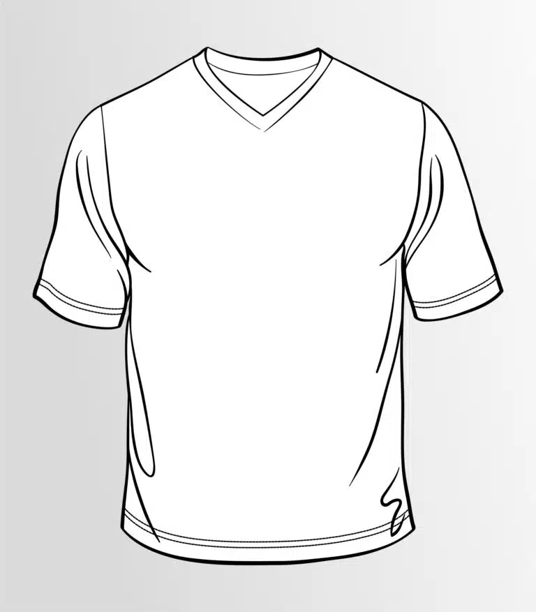 camiseta gola v